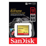 SanDisk 32GB Extreme Compact Flash Card 85MB/s 120MB/s