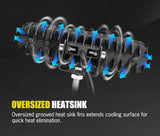 DEFEND Pair 6 inch CREE FLOOD LED Work Light Bar Reverse Driving Lights 4WD