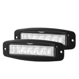 DEFEND Pair 6 inch Cree Flush Mount Led Work Light Bar Flood Fog Lamp Reverse 4WD