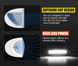 DEFEND Pair 6 inch Cree Flush Mount Led Work Light Bar Flood Fog Lamp Reverse 4WD