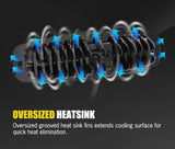 DEFEND Pair 6 inch Cree Flush Mount Led Work Light Bar Flood Fog Lamp Reverse 4WD