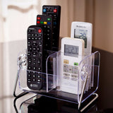 Deluxe Acrylic Remote Control Holder 6 Storage Shelf
