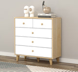 Unity Tallboy Chest of 5 Drawers (White)