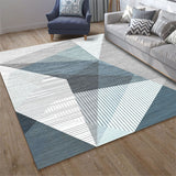 Mist Luxury Blue Modern Rug Carpet Mat (120 x 160)