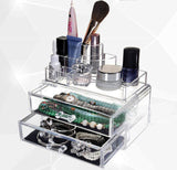 Clear Acrylic Cosmetic Organiser Makeup Container Storage