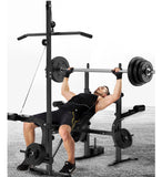 Multi-Station Weight Bench Press Pull Down Home Gym 7 in 1