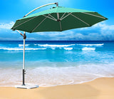 3m Aluminium Cantilever Outdoor Umbrella (Green)