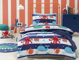 Sea Creatures Single Quilt Cover Set by Jiggle & Giggle