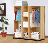 Spacesaver Wardrobe Cupboard Shelves & Clothes Hanging Racks Furniture