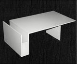Cosmopolitan Coffee Table with Magazine Holder White