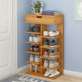 Retreat 6 Tier Shoe Rack Storage Shelf Organizer (Oak)