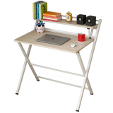 Express Folding Desk with Shelf (White)