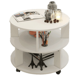 Vogue Round Coffee Table (White)