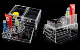 Cosmetic Organizer Drawers Clear Jewellery Box Makeup Storage Case LARGE 4d Curved Top
