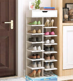 Retreat 8 Tier Shoe Rack Storage Shelf Organizer (White)