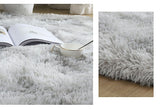 Deluxe Infinity Round Shag Rug (Dove Grey)