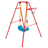 Kids 2 In 1 Indoor Outdoor Swing & Basketball Set