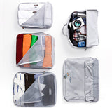 5 PCS Bags In Bag Foldable Travel Organizer Set (Grey)