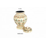 BONE JAR HAND PAINTED