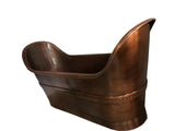 Zachary Copper Bathtub Antique Handmade-Huge Size One Off New Design Hammered free standing