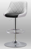 2 x Varossa Symphony High Back Bar Stools (White Back & Black Base)