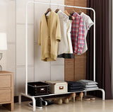 Grand Coat Hanging Stand Wardrobe Clothes Hanger Rack (White)