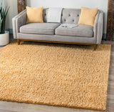XL Extra Large Plush Luxury Shag Rug Carpet Mat (Caramel Beige, 200 x 300cm)
