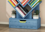 15 Shelving Bookshelf Display Cabinet Shelf Bookcase Organizer (Electric Blue)