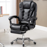 Apex Executive Reclining Office Chair with Foot Rest (Black)