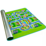 City Road Map Baby Kids Play Mat Interactive Picnic Rug