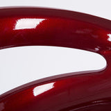 2 x Envy High Gloss Designer Bar Stools (Glossy Burgundy -Set of 2) - OUT OF STOCK