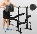 Multi-Station Weight Bench Press Pull Down Home Gym 7 in 1