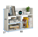 Melody Desk Hutch Storage Shelf Unit Organizer with Drawer (White)