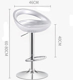 2 x Envy High Gloss Designer Bar Stools (WHITE - Set of 2) - OUT OF STOCK
