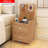 Parklane Tall Bedside Table with Chest of Drawers and Shelf (Oak)