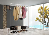 Grand Coat Hanging Stand Wardrobe Clothes Hanger Rack (White)