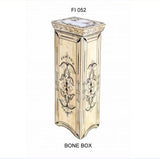 Black Floral  BONE DECOR BOX