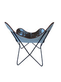 Handcrafted Vintage Retro Style Metal Frame Cowhide Leather Butterfly Chair New