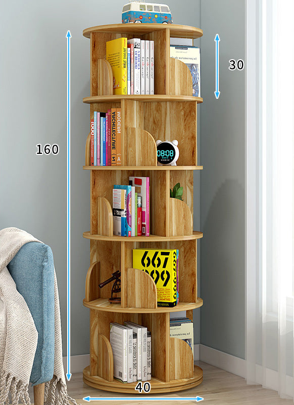 Sanctuary 360-degree Rotating 5 Tier Display Shelf Bookcase Organizer