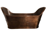 Zachary Copper Bathtub Antique Handmade-Huge Size One Off New Design Hammered free standing