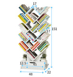 15 Shelving Bookshelf Display Cabinet Shelf Bookcase Organizer (Electric Blue)