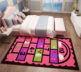 Pink Hopscotch Girls Bedroom Floor Rug Baby Kids Play Mat