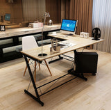 Excel Corner Computer Desk Office Double Workstation (Oak)