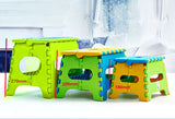 Large 27cm Tall Quality Colourful Kids Foldable Folding Step Stool (Green)