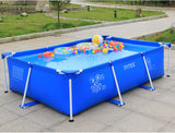Intex Inflatable Rectangle Metal Frame Family Swimming Pool