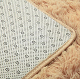 Large Soft Shag Rug Carpet Mat (Caramel Beige,160 x 230)