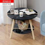 Malibu Round Coffee Table (Black Stone)