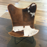 BROWN AND WHITE BUTTERFLY CHAIRS