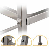 2 Tier Stainless Steel Drink Wine Food Utility Cart 75x40x84cm Small