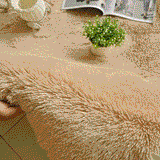 XL Extra Large Plush Luxury Shag Rug Carpet Mat (Caramel Beige, 200 x 300cm)